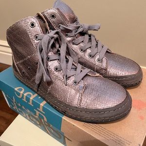 * * SALE! * * Brand New OTBT pewter high top sneakers.